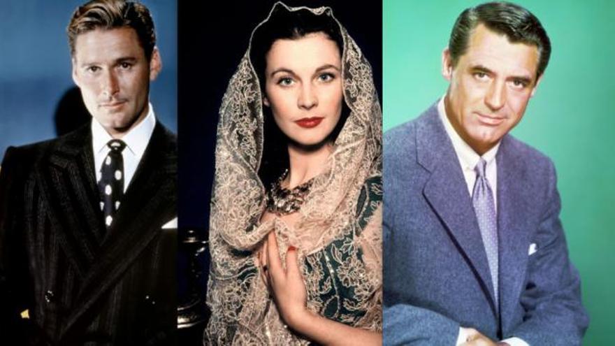 Errol Flynn, Vivien Leigh y Cary Grant.