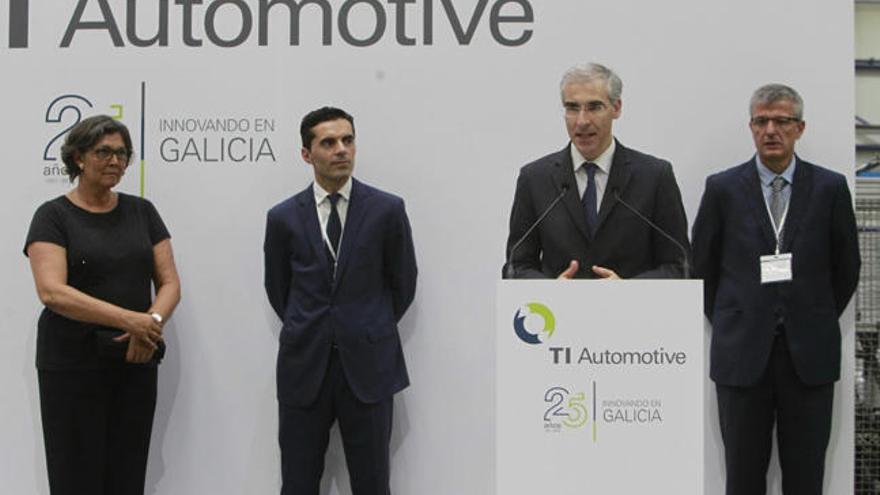 Acto de celebración del 25 aniversario de TI Automotive, esta mañana. // Marcos Canosa