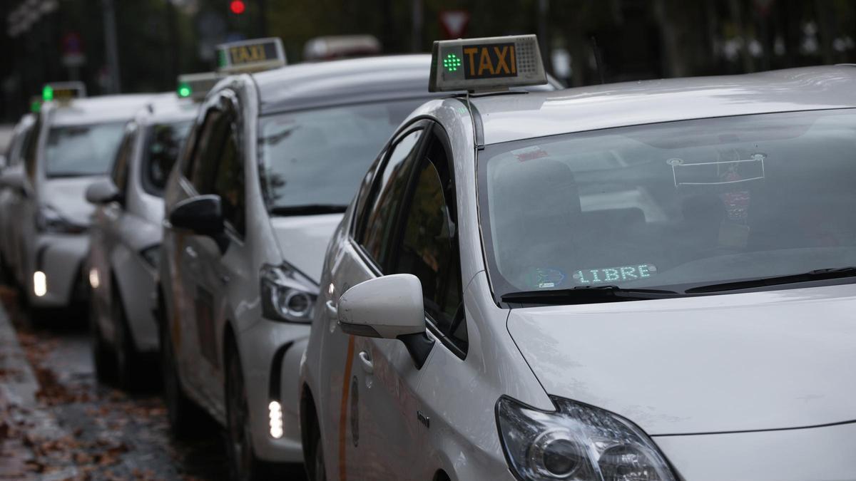 Parada de taxis, en una imagen de archivo.