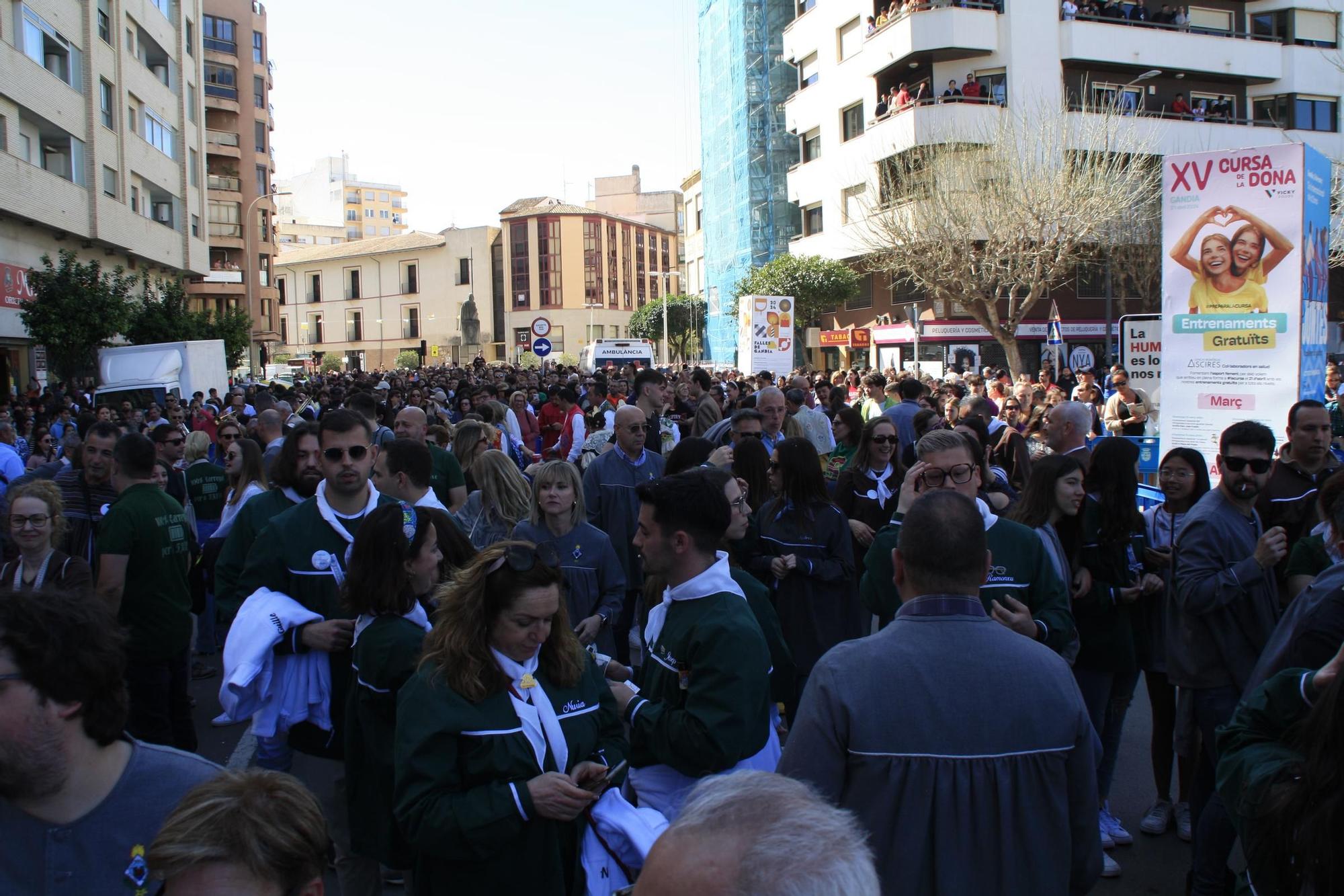 Las imágenes de la "mascletà" del 15 de marzo en Gandia