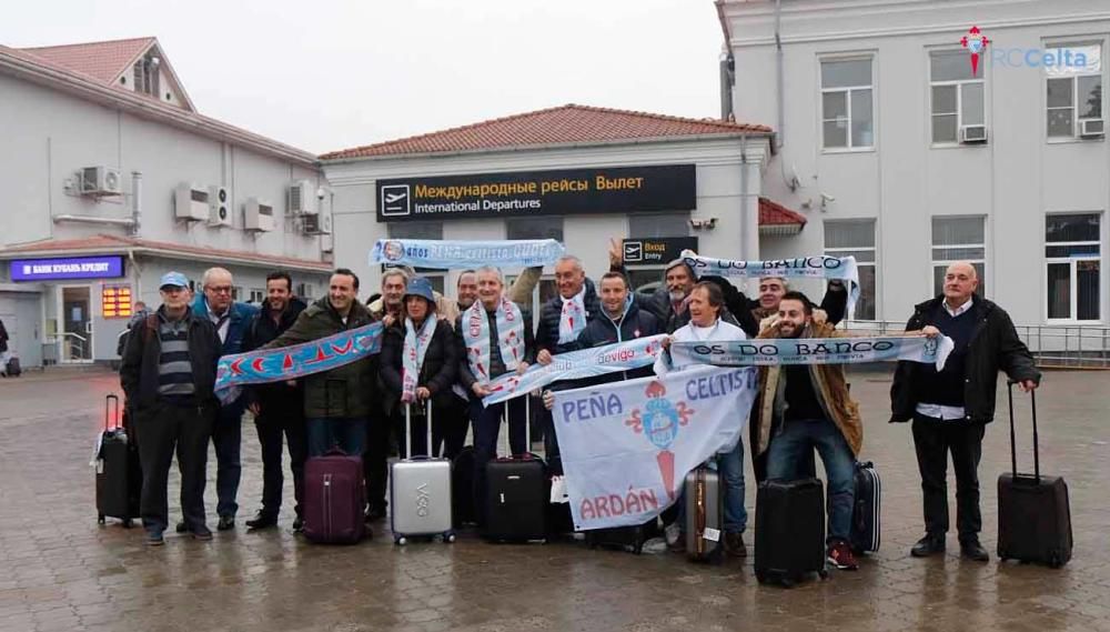 El Celta ya pisa el Krasnodar Stadium