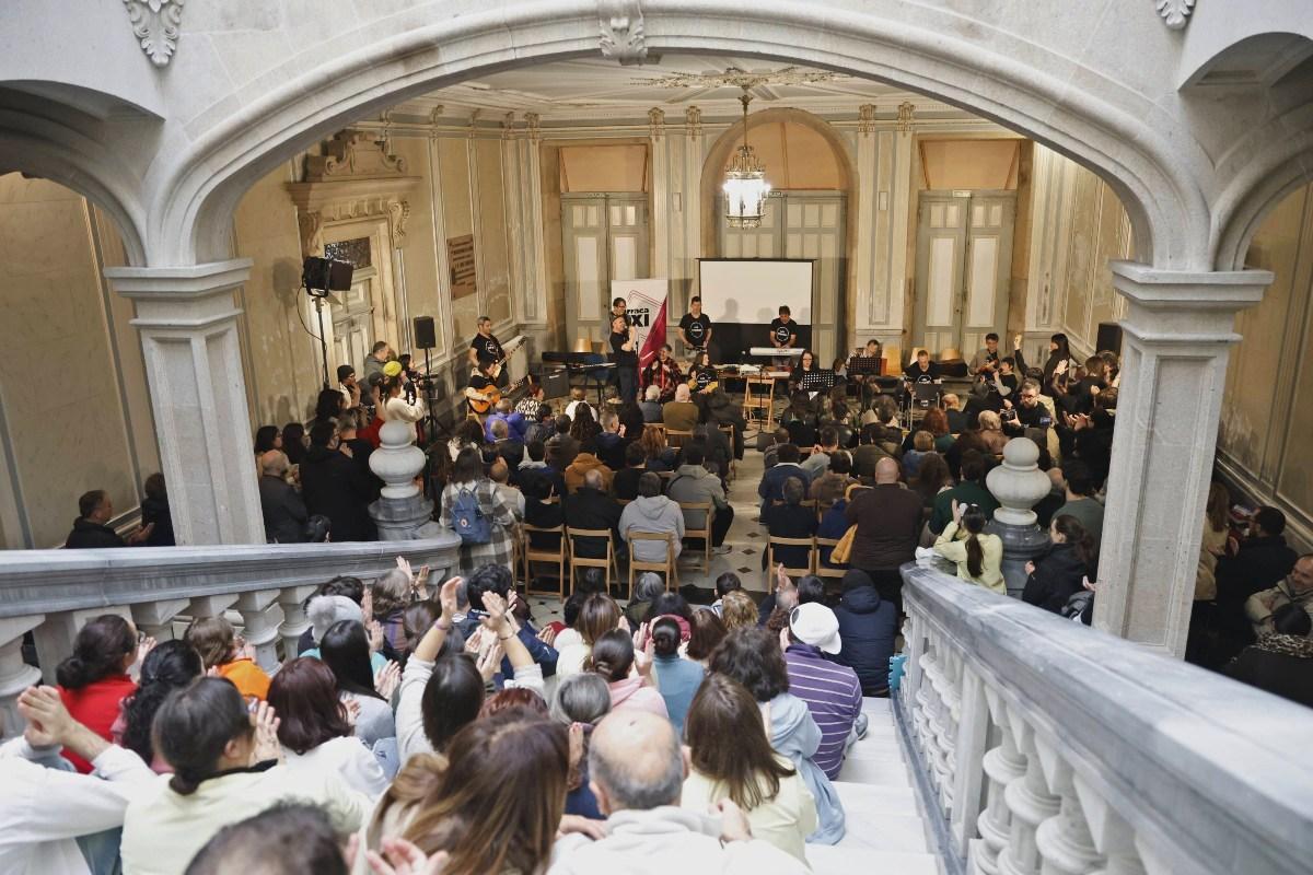 Vista de la actuación en el Hospital Psiquiátrico de Conxo.