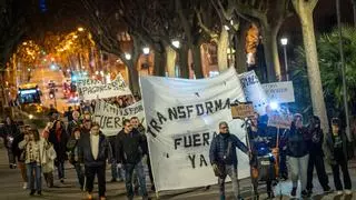 Protesta por los cortes de luz en la Prosperitat