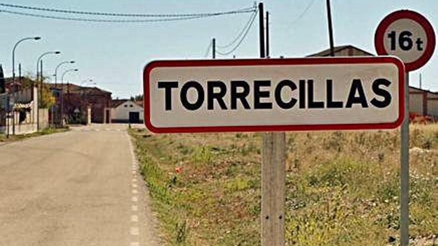 La entrada a Torrecillas, el pueblo ficticio de la serie &quot;Matadero&quot;.