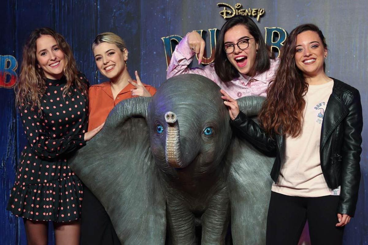 Las triunfitas en el estreno de Dumbo en Madrid