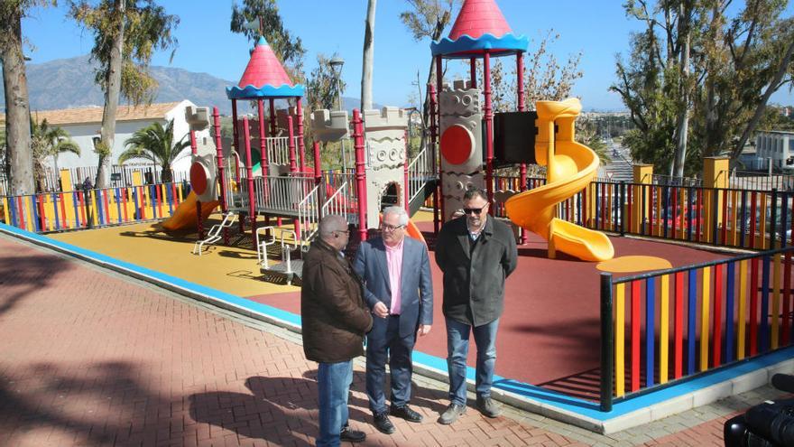 Rafael Piña, en un parque infantil de San Pedro.