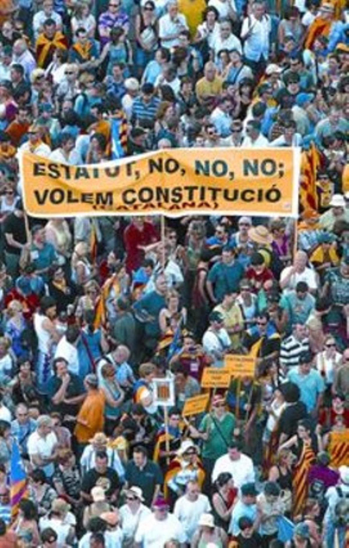 Manifestación de 10 de julio del 2010 contra la sentencia del Estatut
