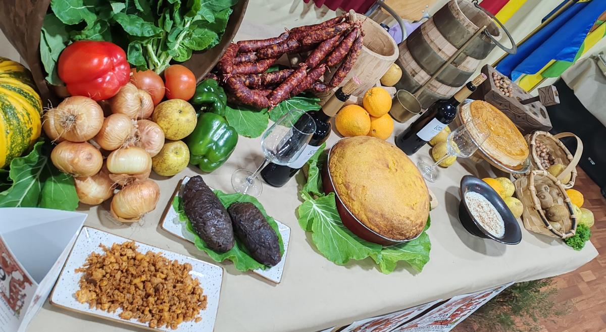 Algunas de las elaboraciones que componen el menú de la cita