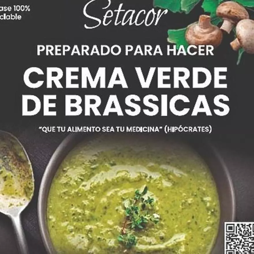 Crema verde de Brassicas