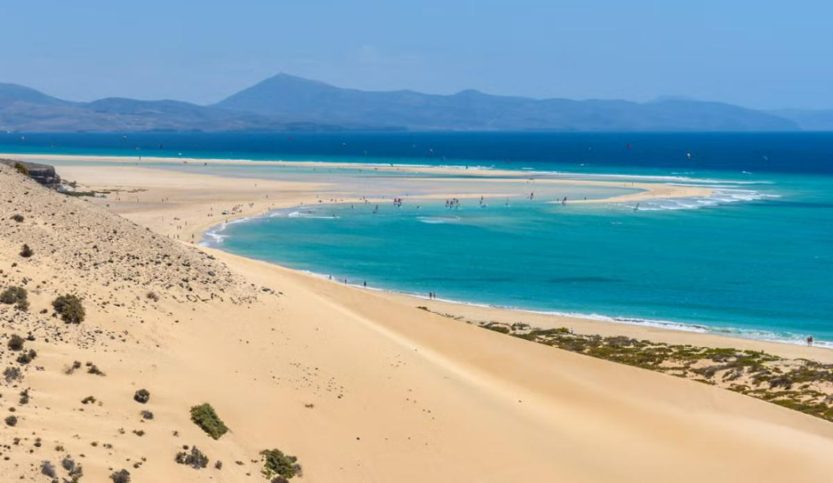 Playa de Sotavento, en Fuerteventura.