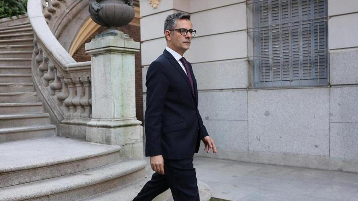 El ministro Félix Bolaños en la inauguracón de la Conferencia Internacional de Políticas Culturales.