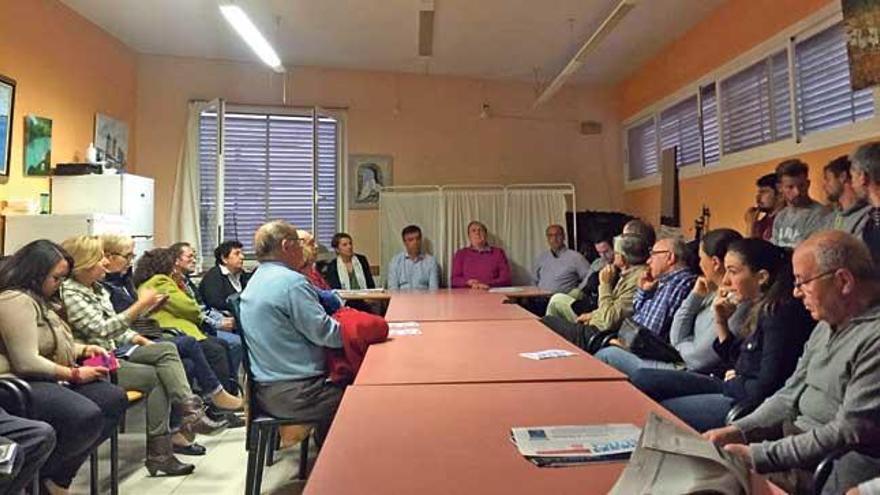 La reunión el lunes de militantes en el Molinar fue de las más concurridas.