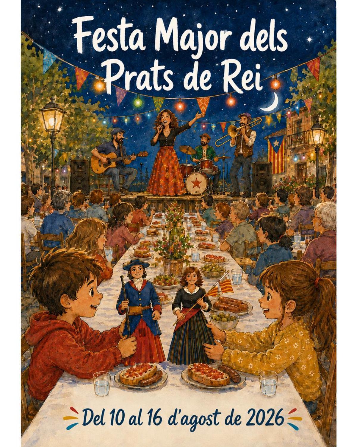 Cartell de la Festa Major dels Prats de Rei 2026