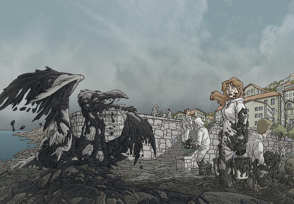 Una viñeta del cómic de Portela y San Julián.