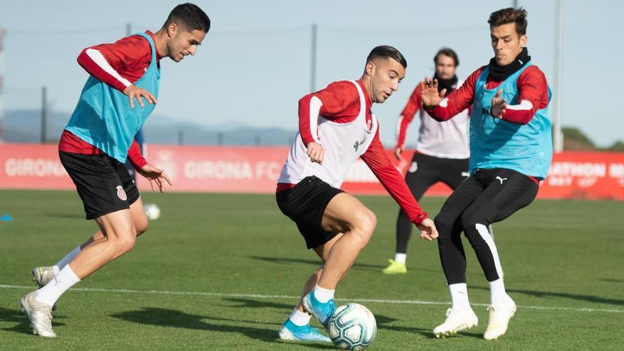 Un entrenament del Girona d&#039;aquesta temporada.