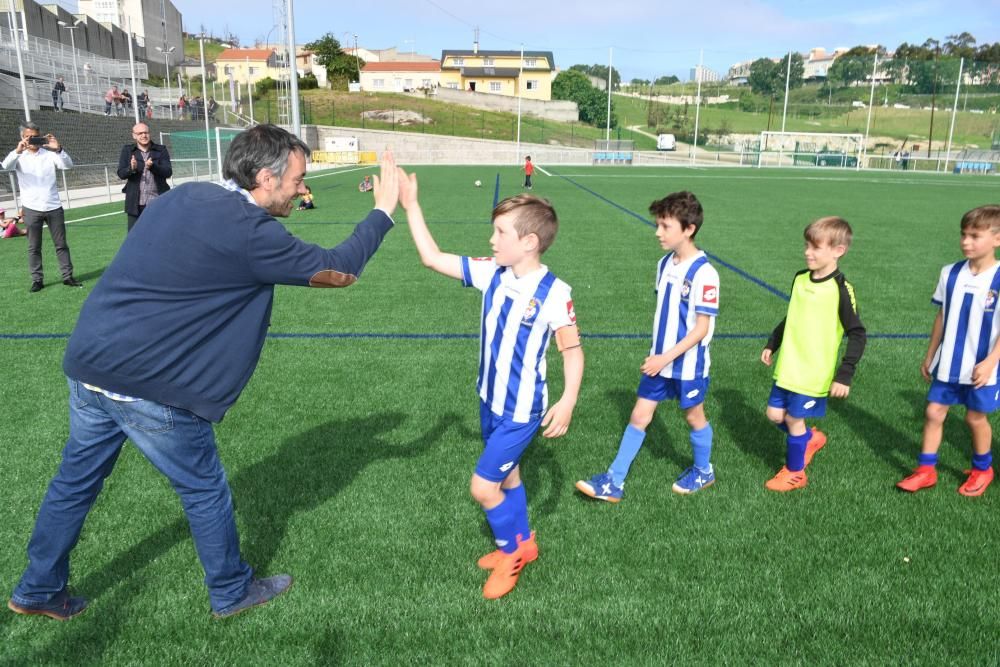 Inauguración de los campos de fútbol de Visma