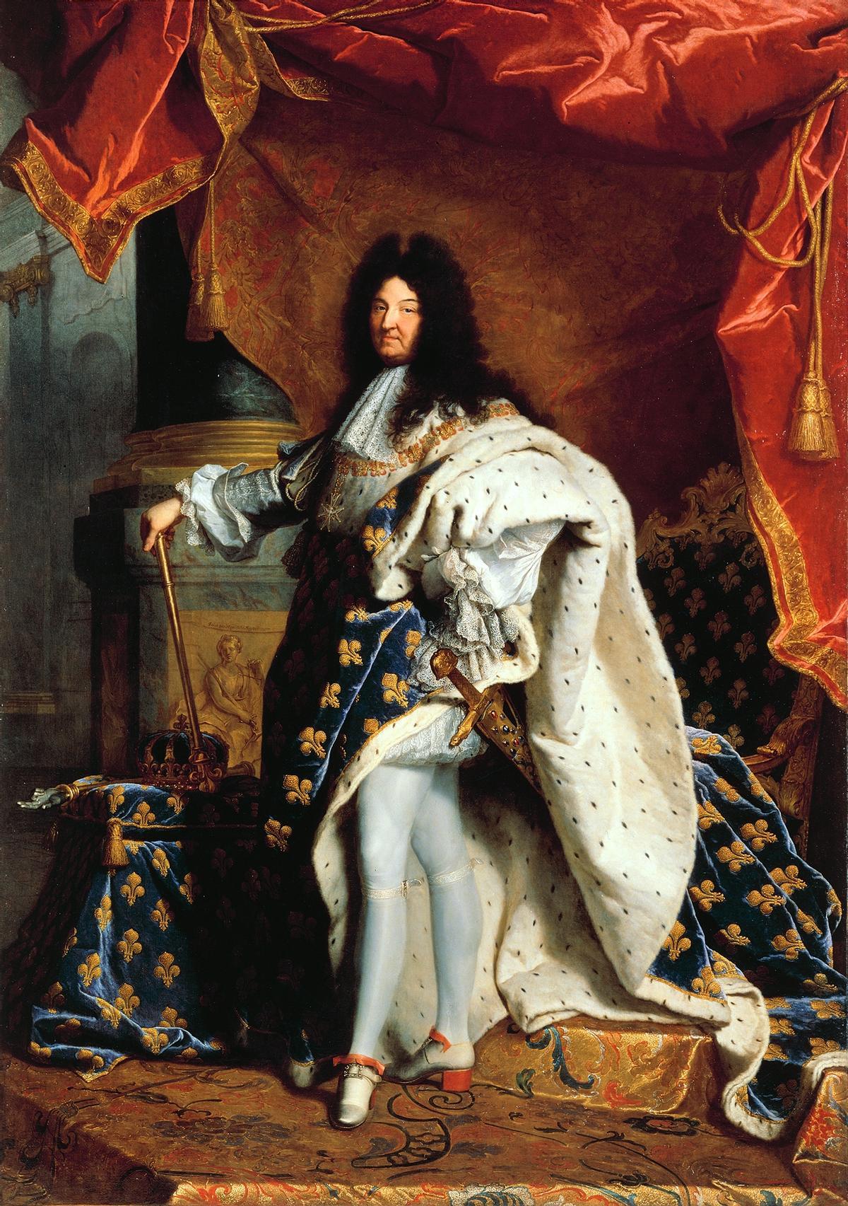 Luis XIV de Francia, cuyo auge combatió notablemente Carlos II.