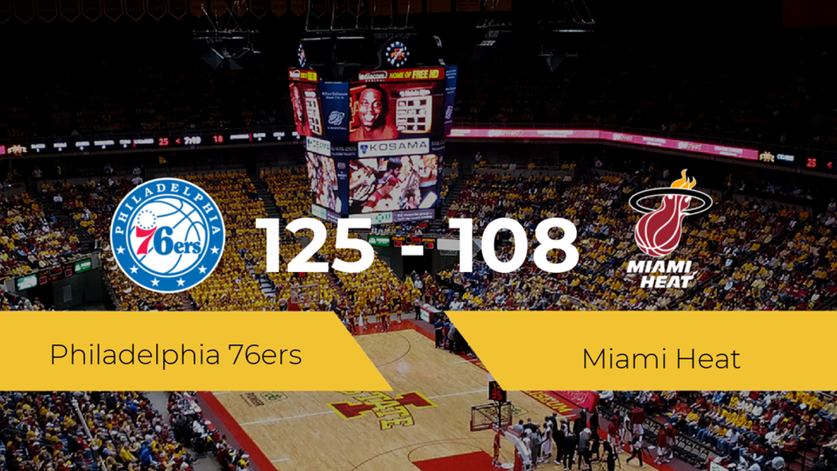 Philadelphia 76ers vence a Miami Heat (125-108)