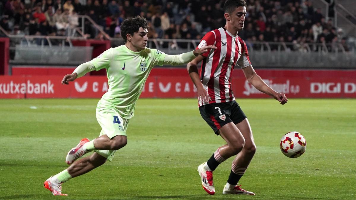 Una imagen del duelo de filiales