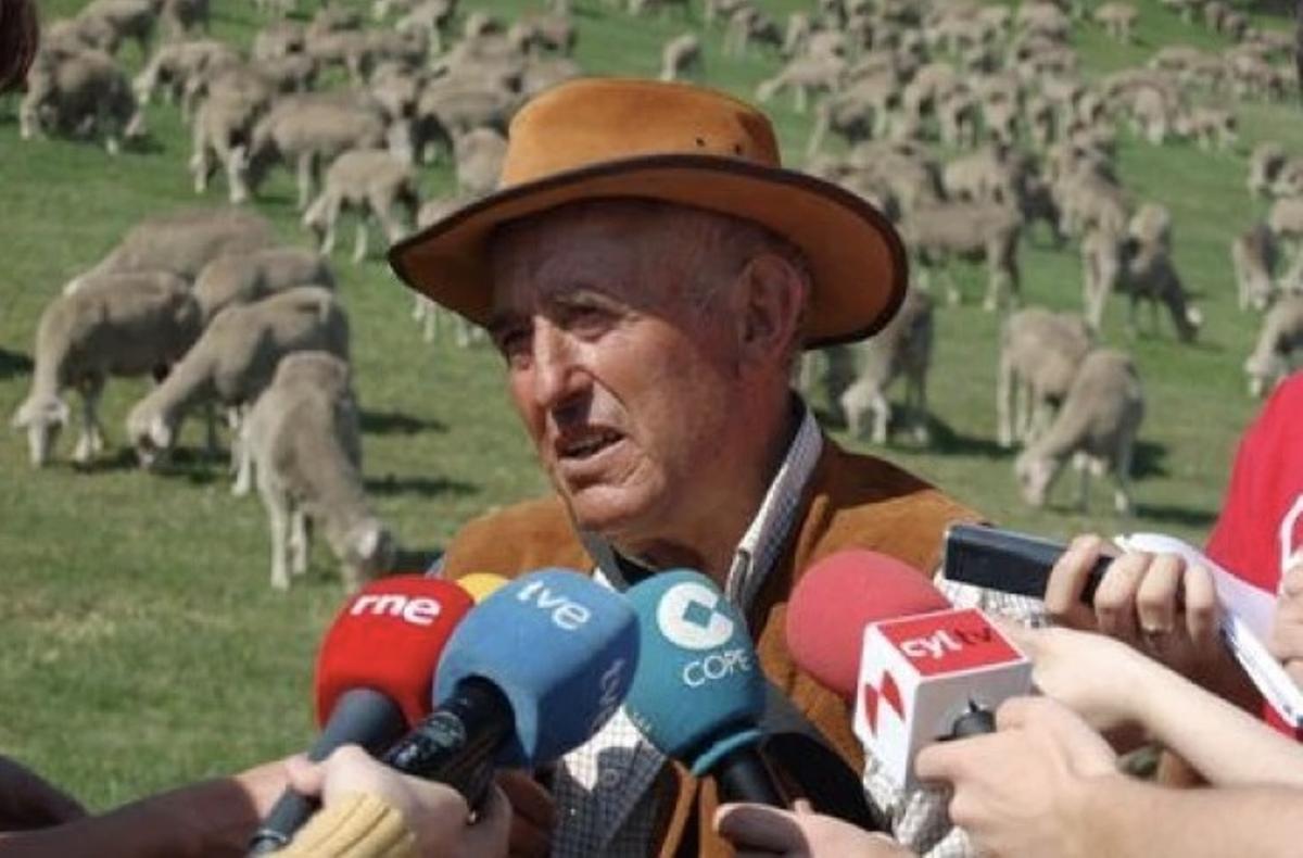 El pastor trashumante Primitivo Rodríguez Macías.