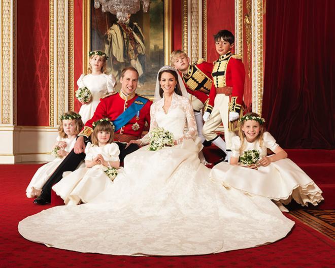 Boda Real Guillermo de Inglaterra y Kate Middleton: posado con los niños