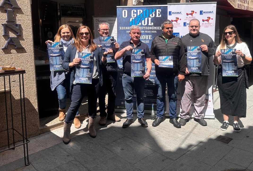 Presentación de las jornadas gastronómicas del pescado azul que organiza Emgrobes y se celebran hasta el 31 de mayo.