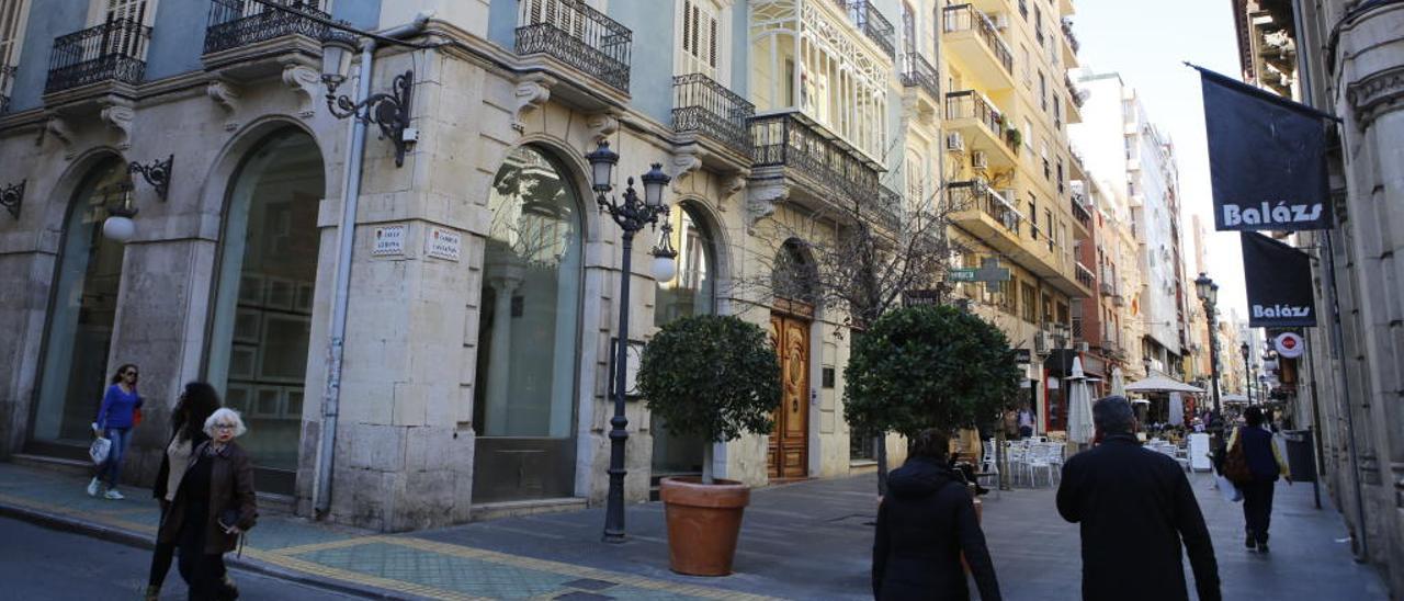 La calle Castaños ya es parcialmente peatonal.