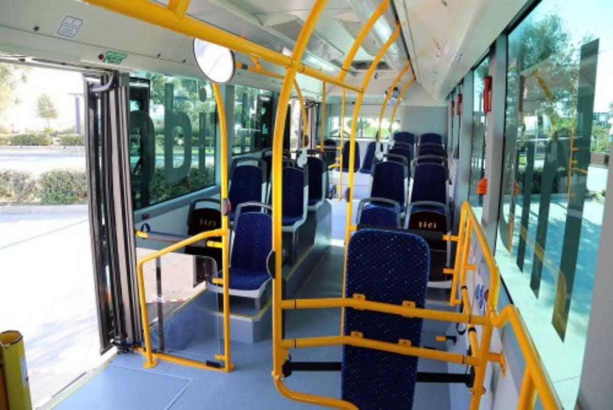 Autobuses híbridos de la EMT.