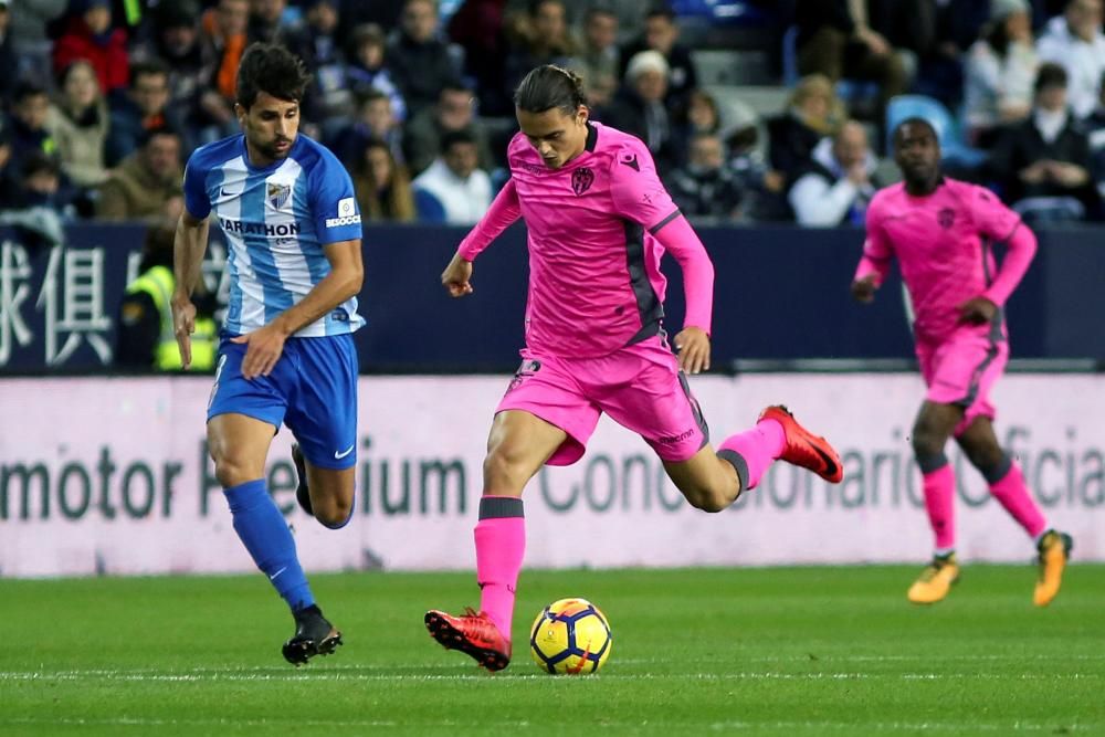 Málaga - Levante, en imágenes