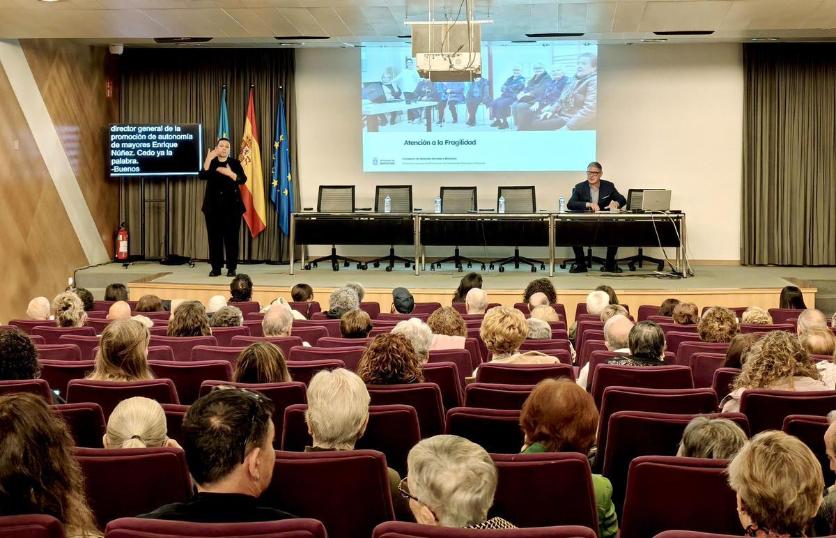 Un momento de la presentación.