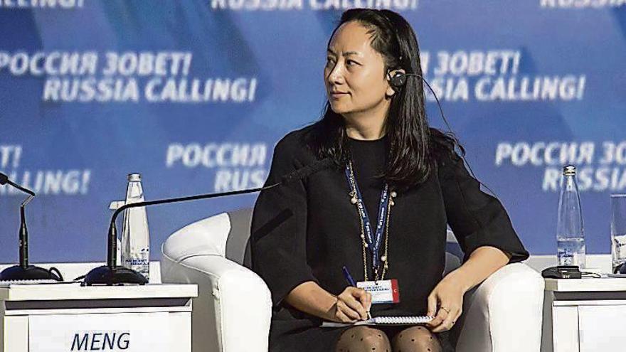 Meng Wanzhou en un acto en Rusia.