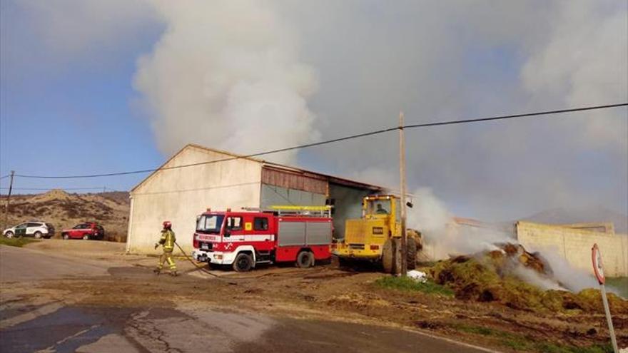 Arde una granja de ovejas en Utrillas