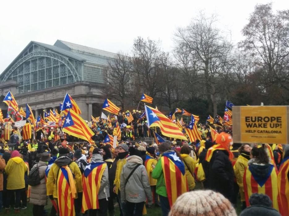 Manifestació independentista a Brussel·les