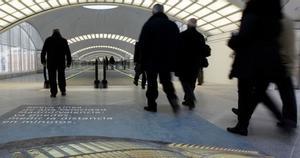 Vestíbulo de acceso a la estación de Atocha de las líneas procedentes de València y Alicante. 