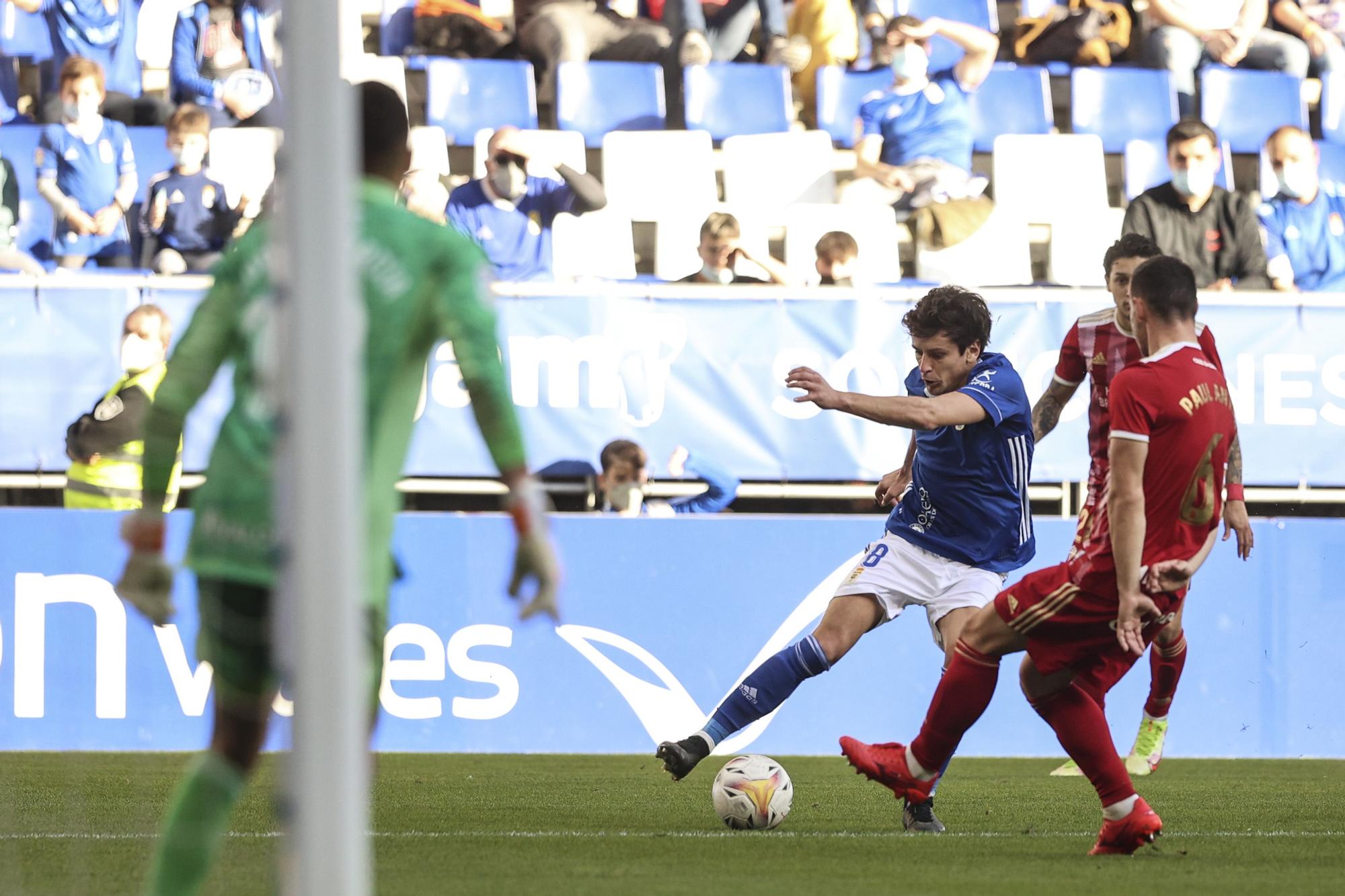 Las mejores imágenes de la victoria del Real Oviedo ante la Ponferradina (2-0)