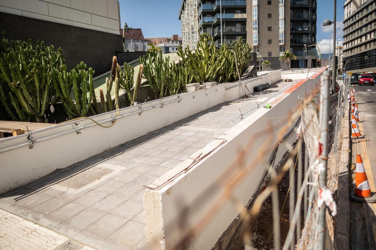 Obras para garantizar la seguridad de la esquina de Meridiano
