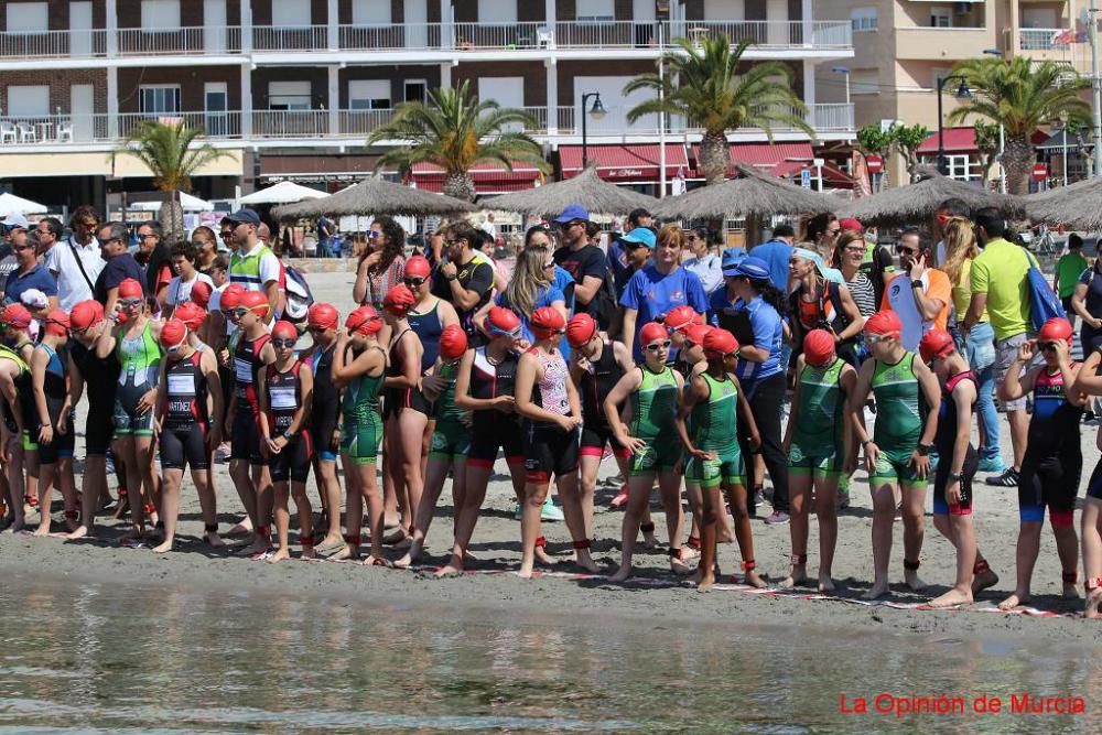 Final de triatlón de Deporte en Edad Escolar