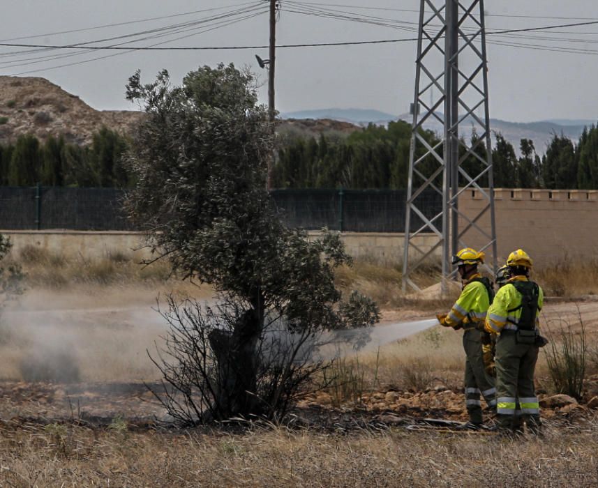 Una imagen del incendio en Santa Pola