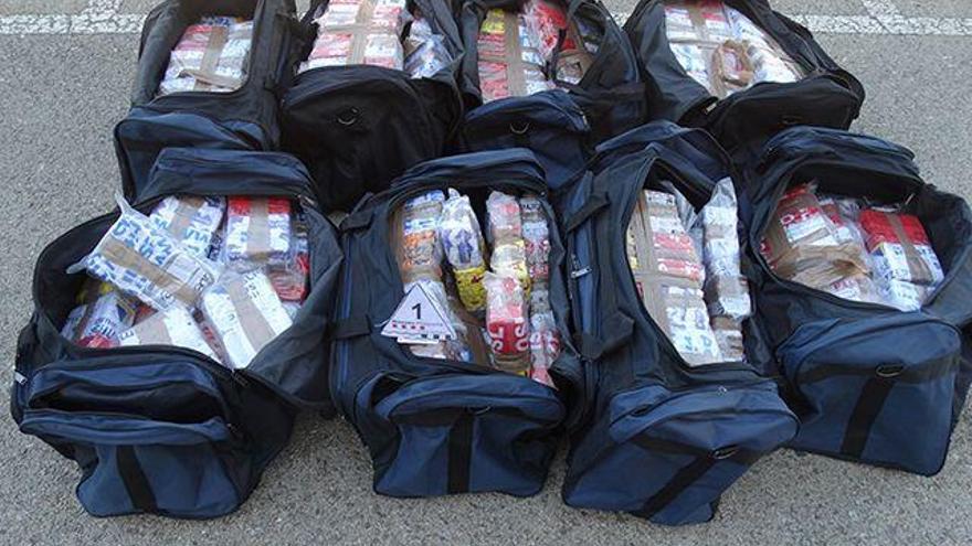 Les vuit bosses amb droga que s&#039;han interceptat
