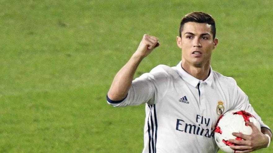 Cristiano Ronaldo celebrant un dels seus gols