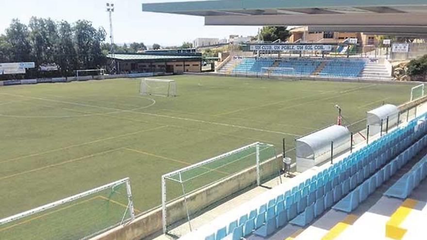 Imagen del estado actual del campo de fútbol de Lloseta.