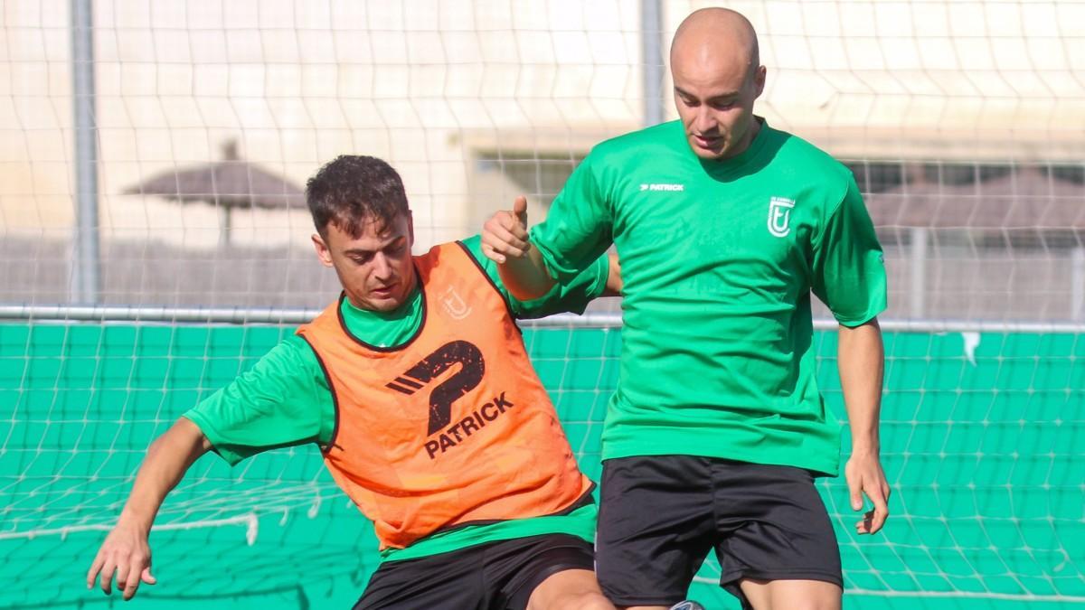 Sesión de entrenamiento del Cornellà