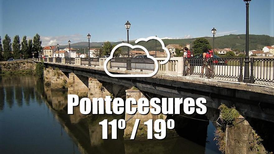 El tiempo en Pontecesures: previsión meteorológica para hoy, lunes 15 de abril