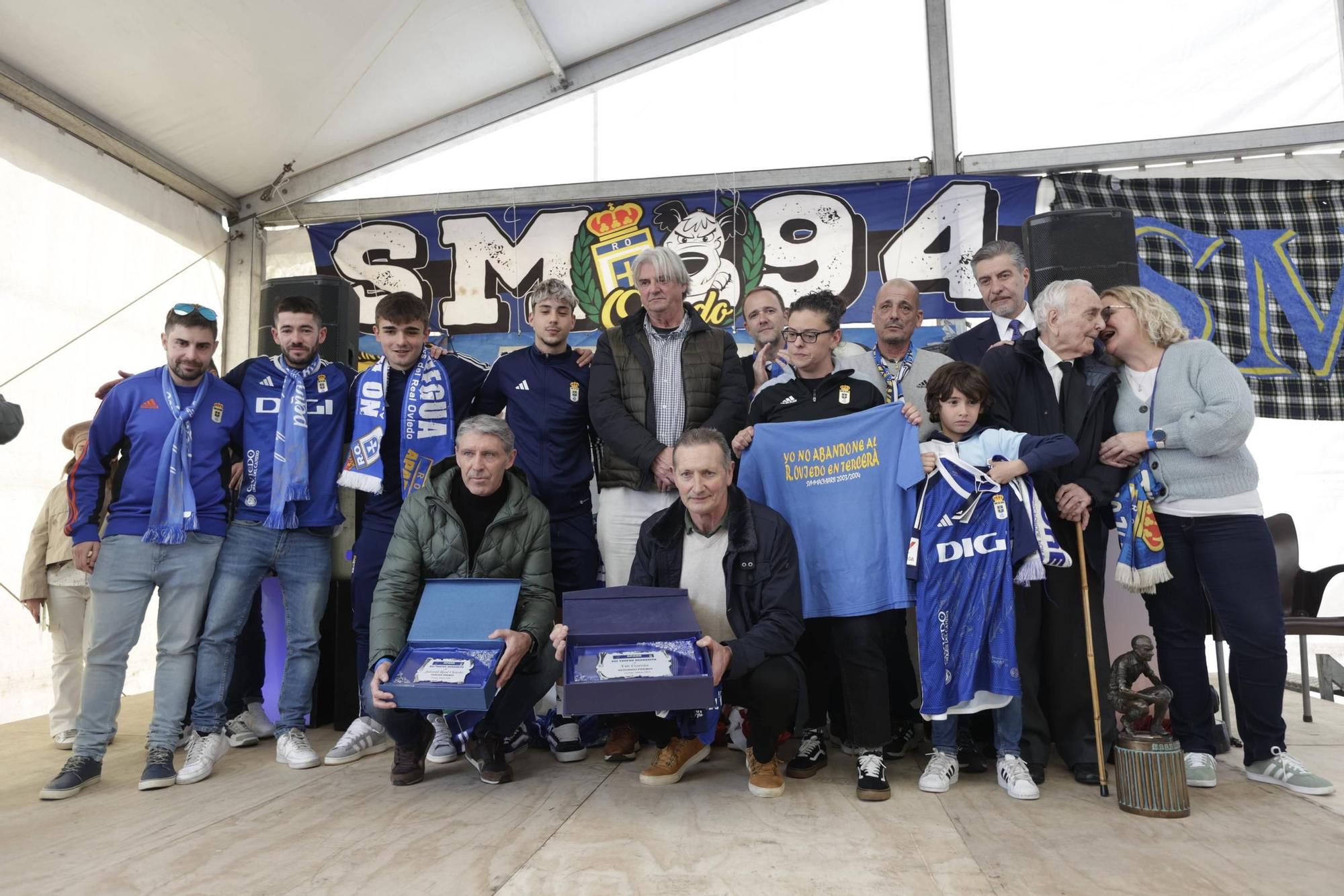 En imágenes: así fue el 98º aniversario del Real Oviedo en la previa del Tartiere