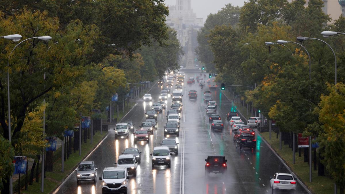 Lluvia en Madrid