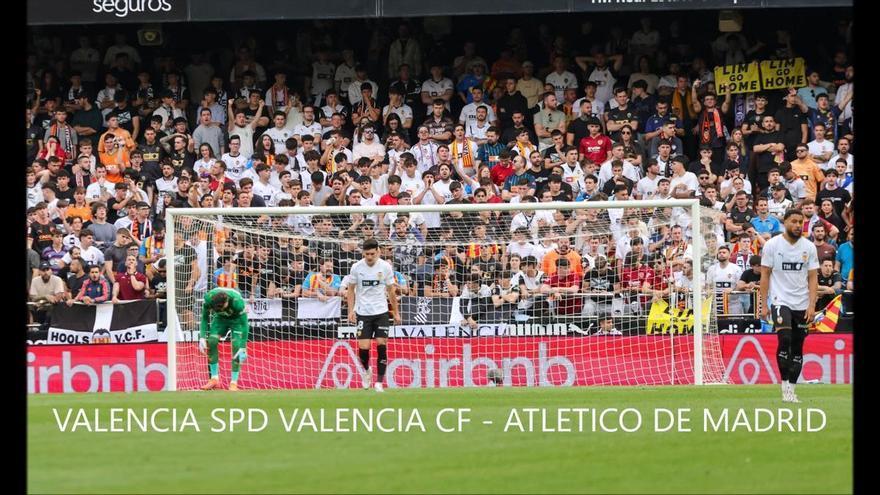 El Valencia CF - Atlético de Madrid, en imágenes