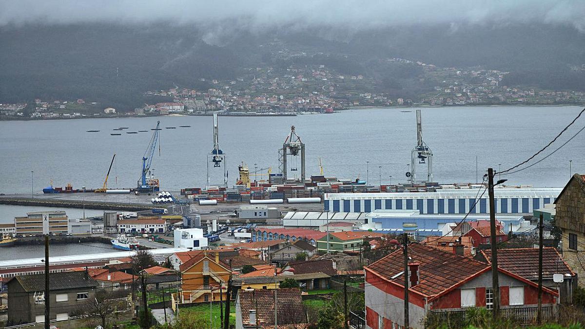 La zona del puerto de Marín correspondiente a la dársena de Placeres. |   // GUSTAVO SANTOS