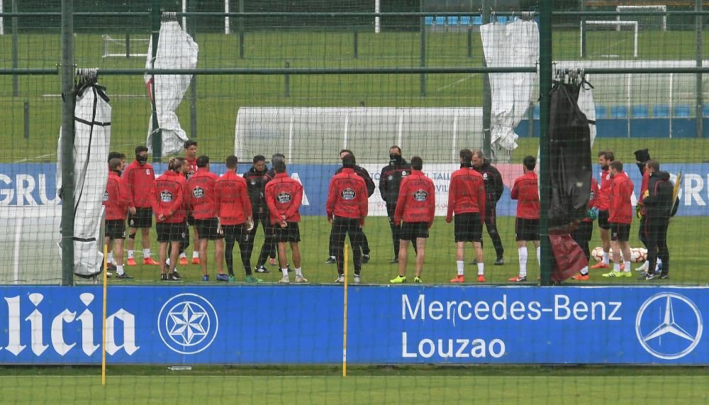 El técnico José Luis Martí programa una sesión de una hora de duración con el objetivo de dosificar las fuerzas de sus futbolistas.