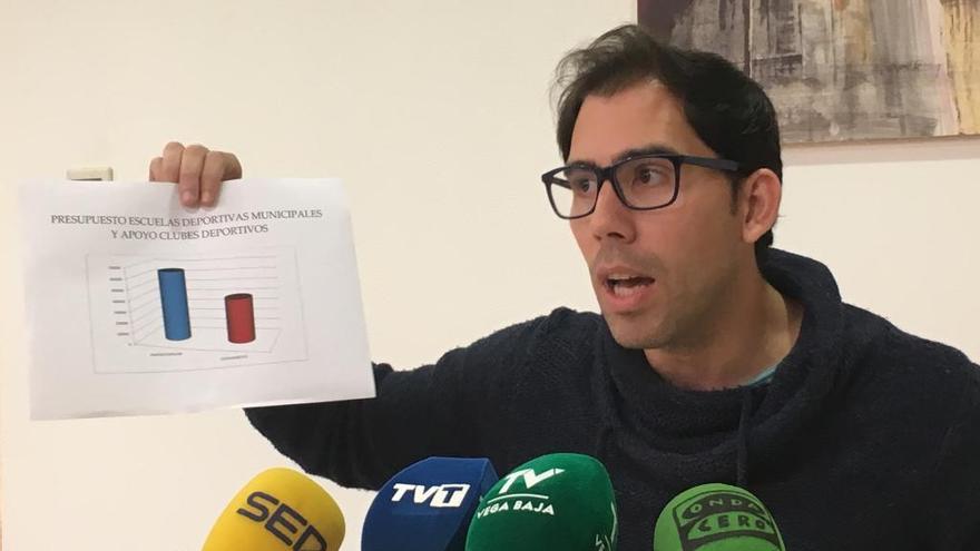 Luis María Pizana en la rueda de prensa de hoy viernes.