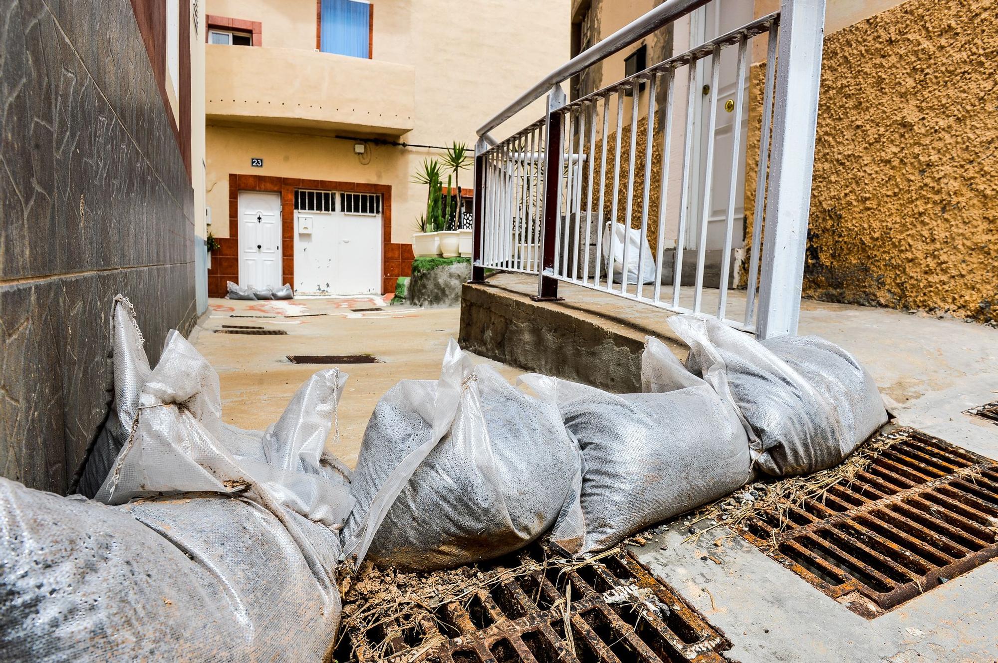 Barrio de Cañada Honda tras el paso del temporal Hermine